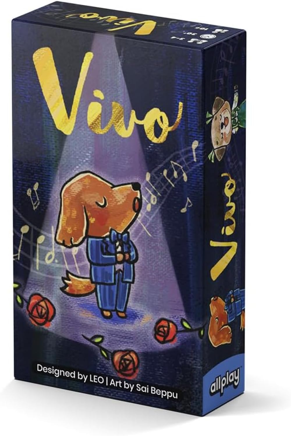 Allplay Vivo Card Game - Trick-Taking Card Game Where The Rules Change Every Round - Twisted Turns in A Tiny Travel-Sized Box - 20 Min 3-4 Players