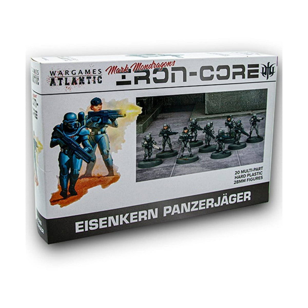 Wargames Atlantic Iron-Core Eisenkern Panzerjager (20 Multi Part Hard Plastic 28mm Figures)