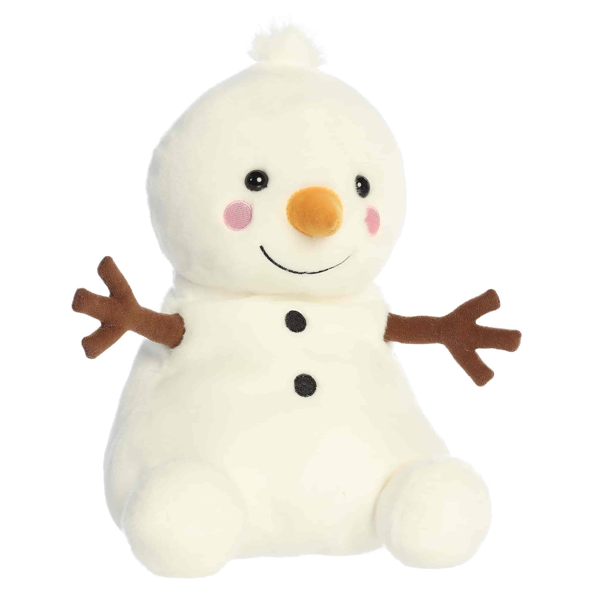 Aurora Palm Pals Party Sized 11" Twig Snowman Festive Plush