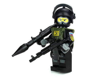 Battle Brick 1.6 Inches TallCollectible Russian Spetsnaz Special Forces Soldier Collectible Custom Minifigure | Printed in the USA | Genuine Military