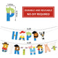 Cartoon Toy Birthday Banner And Garland - Decorative Items For Cartoon Story Party - Theme: Cowboys And Space Heroes - Reusable Party Banner - Indoor