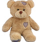 Stuffems Toy Shop Make Your Own Stuffed Animal 16" "Brown Patches Bear - No Sew - Kit with Cute Backpack!