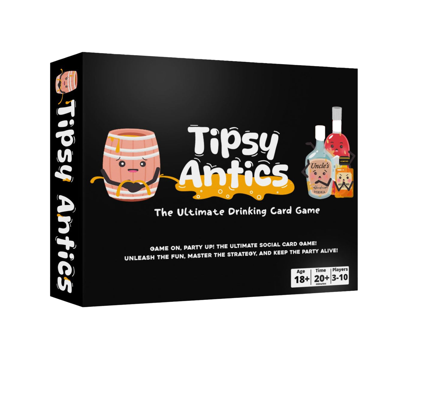 Tipsy Antics: The Drinking Card Game for Adults - Hilarious Party Game for House Parties, Pre-Games & Groups