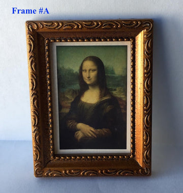 AirAds Dollhouse 1:12 Scale Dollhouse Miniature Accessories Dollhouse kit Dummy Frame mini Mona Lisa