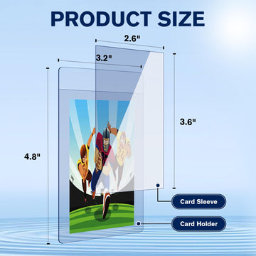 600ct Semi Rigid Card Holder - Ultra Clear Card Savers TCG Protectors, with 1/2'' Protective Lip, Semi Rigid Card Sleeves for BGS, SGC Grading