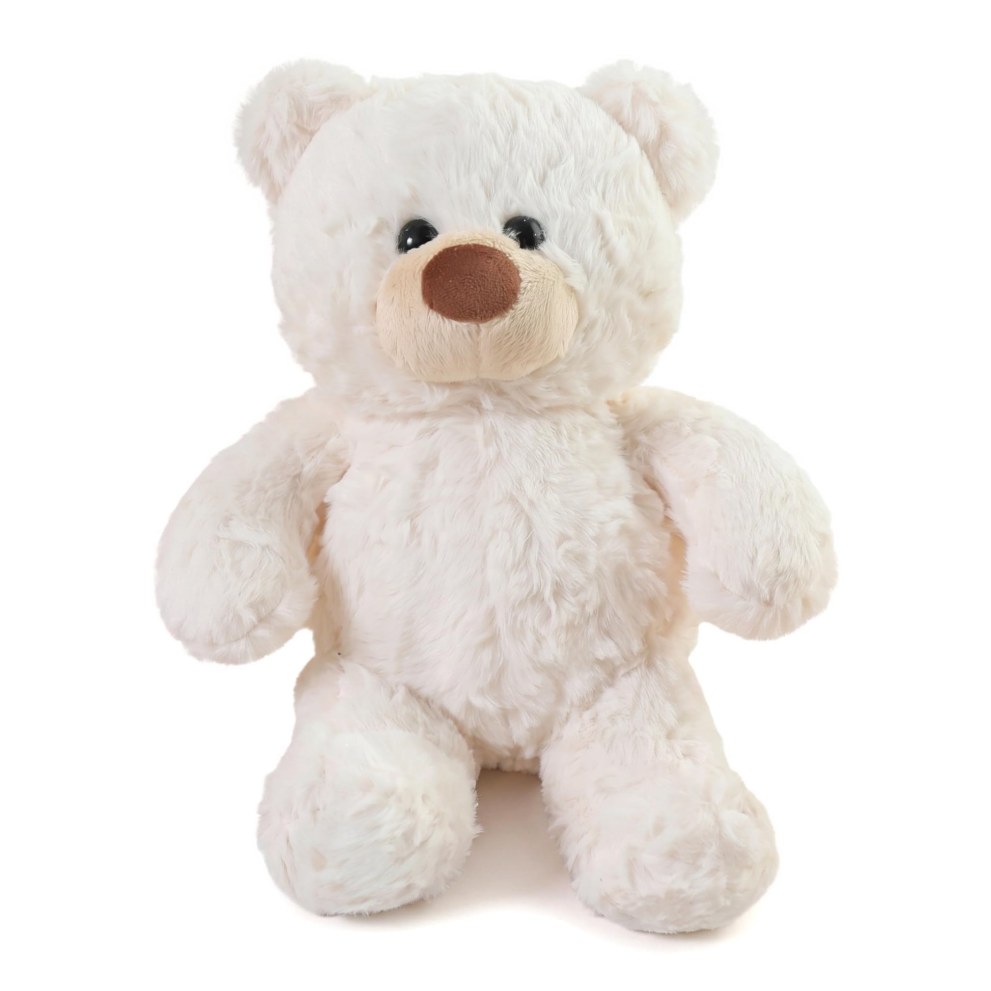YUKOUQIAN Bear Stuffed Animal Cute Plush Doll Toy 11 inch for Girls Boys Christmas luo Bear White
