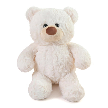 YUKOUQIAN Bear Stuffed Animal Cute Plush Doll Toy 11 inch for Girls Boys Christmas luo Bear White