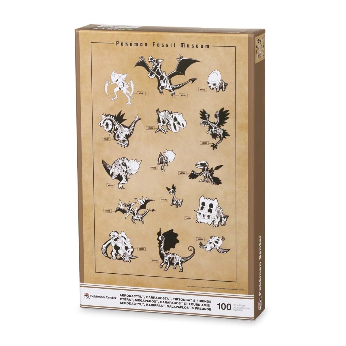 Pokémon Center: Pokémon Fossil Museum: Skeletons Puzzle (100 Pieces)