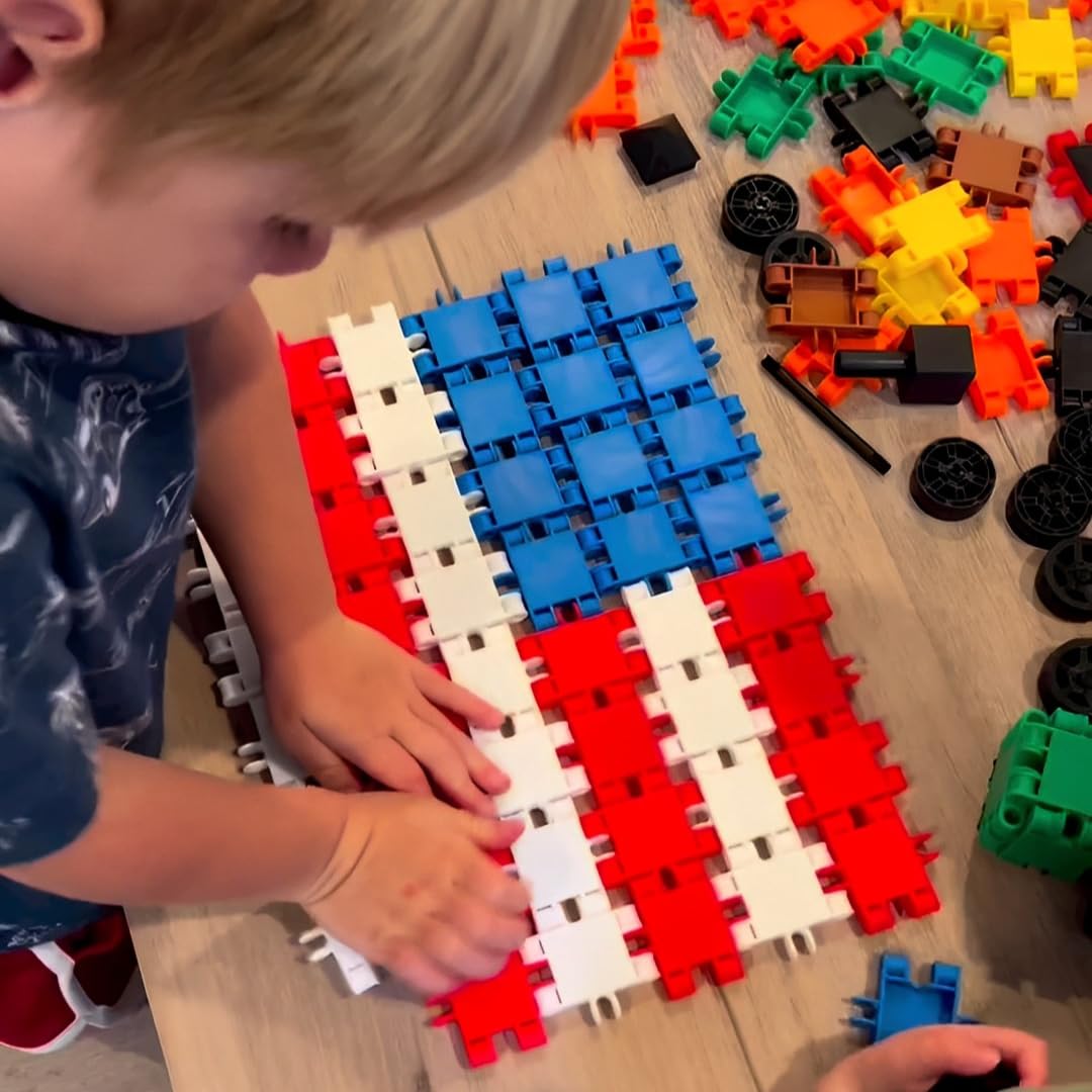 Beblox Building Blocks for Kids - 250-Piece Connecting Tiles Set - Interlocking Building Blocks for Kids, STEM Toys Kit, Fun & Educational Gifts