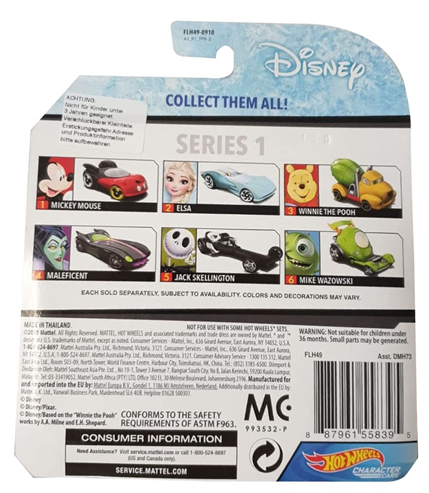 Hot Wheels Elsa Vehicle, 1:64 Scale
