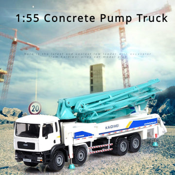 1:55 Concrete Pump Truck Diecast Car Model Car by KAIDIWEI