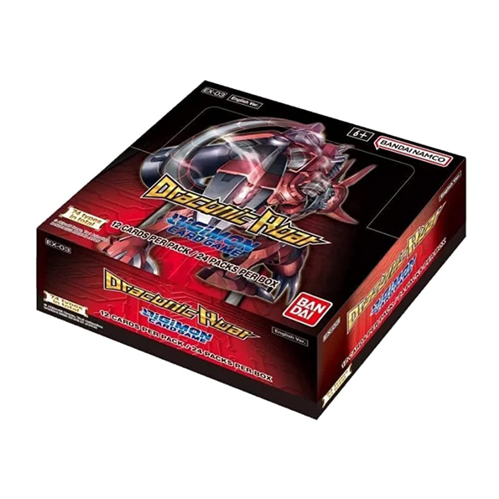 BANDAI NAMCO Entertainment Digimon Card Game: Draconic Roar Booster Box Red