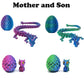 ww2soldier 3D Printed Dragon Egg People Figures, 3D Printed Dinosaur Eggs Toy Boy Gift