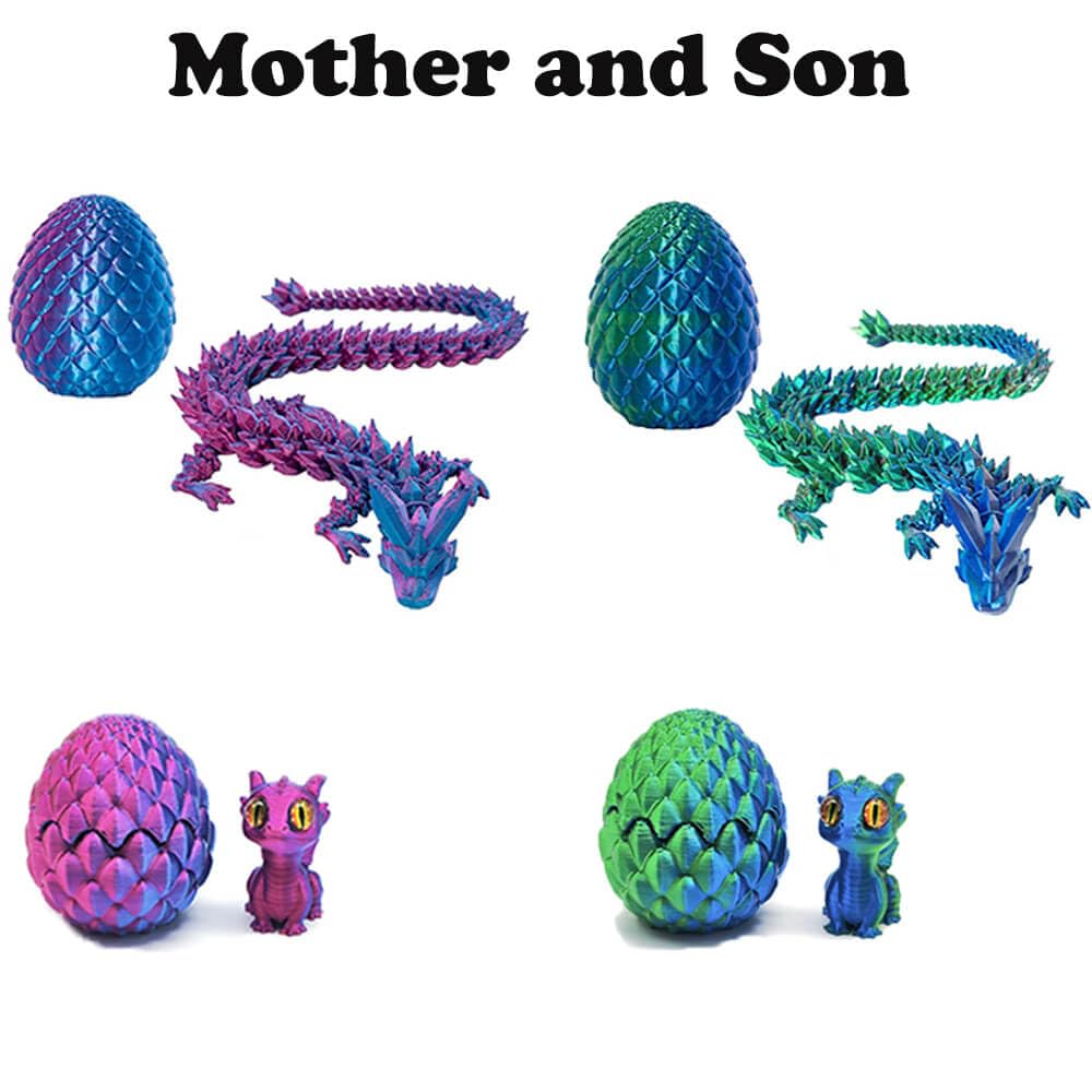 ww2soldier 3D Printed Dragon Egg People Figures, 3D Printed Dinosaur Eggs Toy Boy Gift