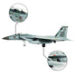 HANGHANG 1/100 Scale F-15 Eagle Fighter Attack Plane Metal Fighter Military Model Fairchild Republic Diecast Plane Model for Commemorate Collection or