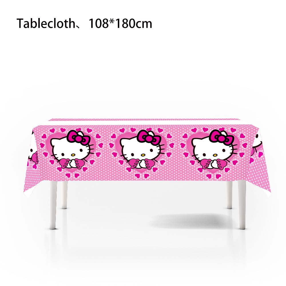 2pcs Birthday Party Tablecloth Table Cover, Birthday Supplies Decorations (70'' x 42'') (4)