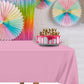 DecorRack 6 Pack Light Pink Plastic Tablecloths (Rectangular 54x108 in)