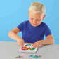 SES Creative Mosaic Board Compact - 100 Colourful Pins, Reusable Peg Set for Toddlers & Kids Age 3+, Fine Motor Skill Toy for Early Learning