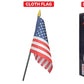 Proud Patriots Donald Trump Bobblehead | (Trump Holding American Flag - Cloth Flag Included)