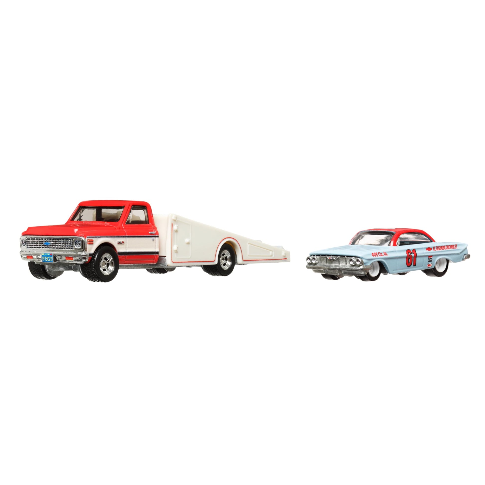 Hot Wheels '61 Impala and '72 Chevy Ramp Truck, Team Transport #54