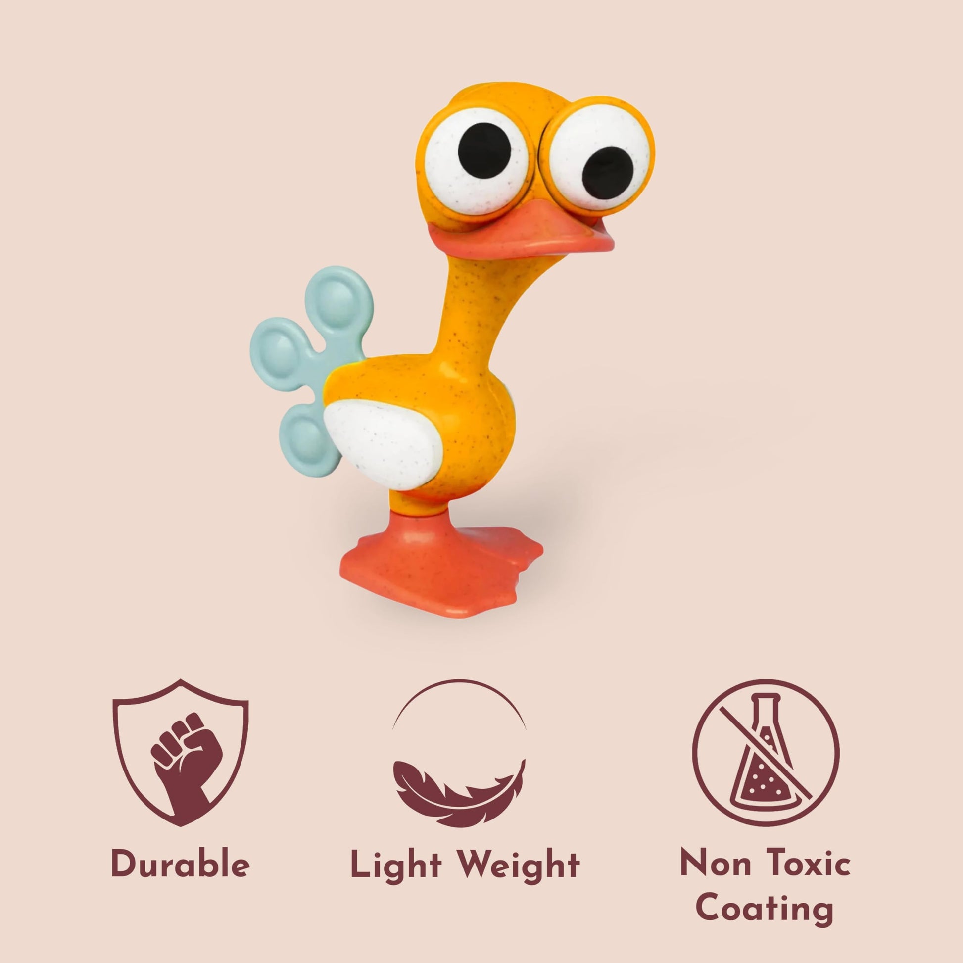 Tolo Crazy Eyed Bird | Interactive Toy for Babies 3+ Months Teething Relief