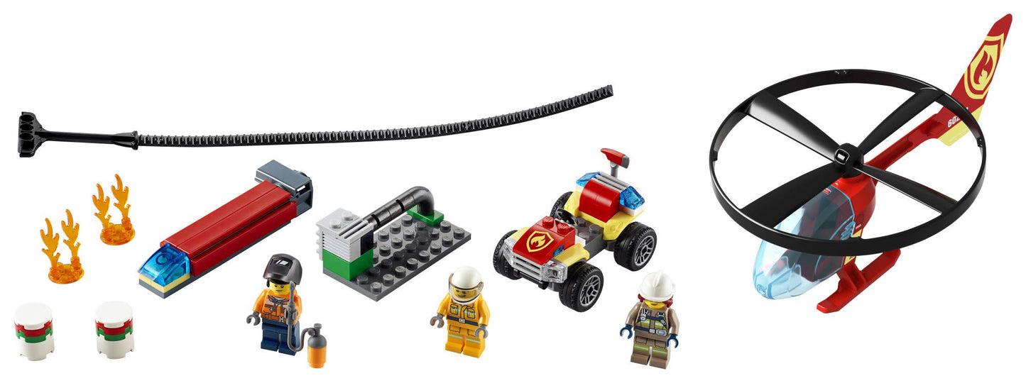 LEGO City Fire Helicopter Response 60248 Firefighter Toy, Fun Building Set for Kids (93 Pieces)