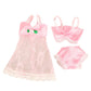 BARWA Doll Pajamas Sleep Suit Sleepwear Clothes Compatible for 11.5 Inch Girl Doll (4 Sets)