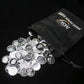 CoinFolio Five (5) One Gram .999 Fine Silver Rounds with Random Designs in a Jewelry Pouch by Mint State Gold