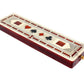 House of Cribbage - 3 Track Continuous Cribbage Board Inlaid in Maple Wood/Bloodwood - Size: 12.5 Inch - Wood Inlaid Card Symbols (Suits) + Storage