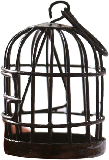 Miniature Birdcage Ornament Model Home Desktop Decor, Miniature Furniture and Accessories