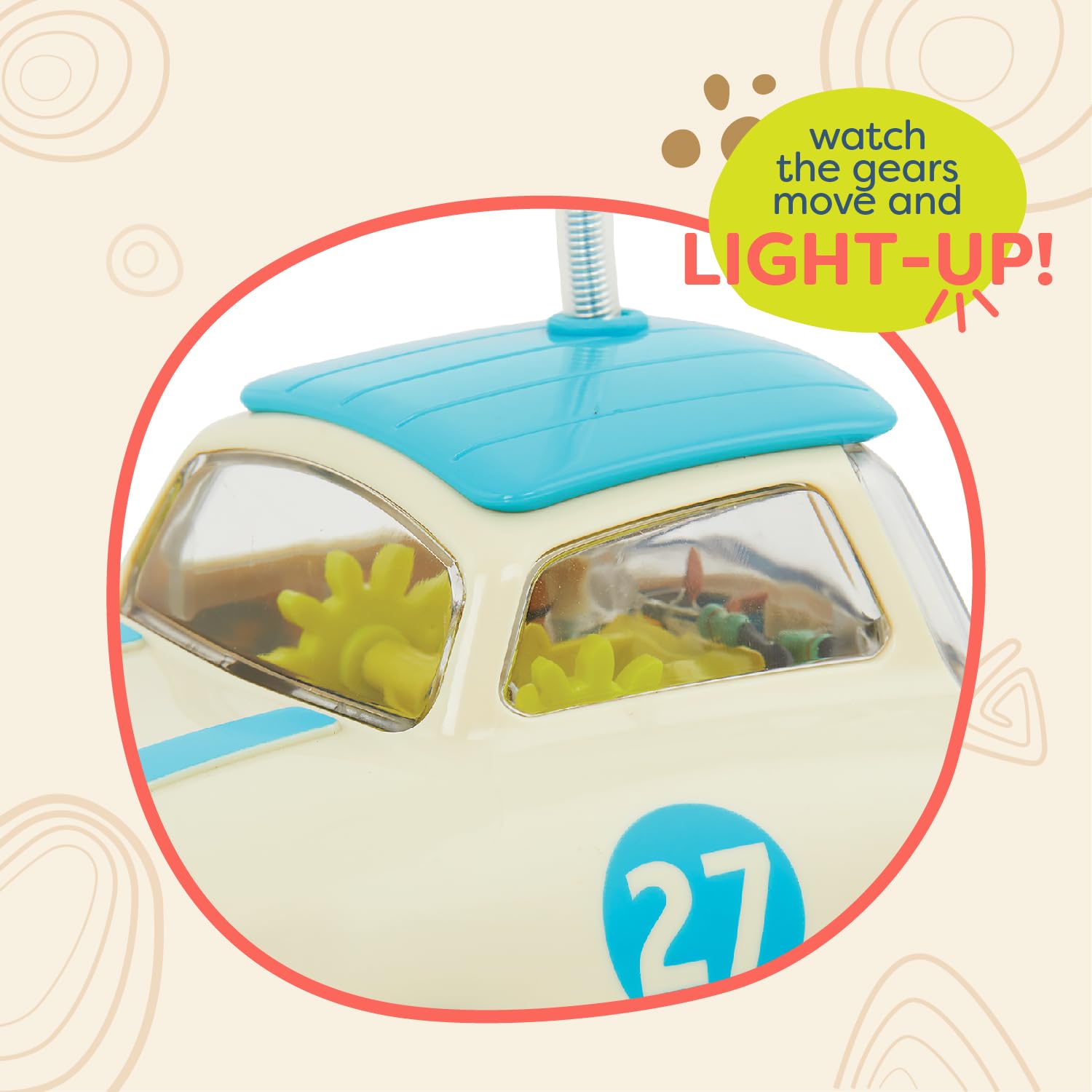 B. toys Rally Ripster RC Car for Toddlers, Light-Up Remote Vehicle