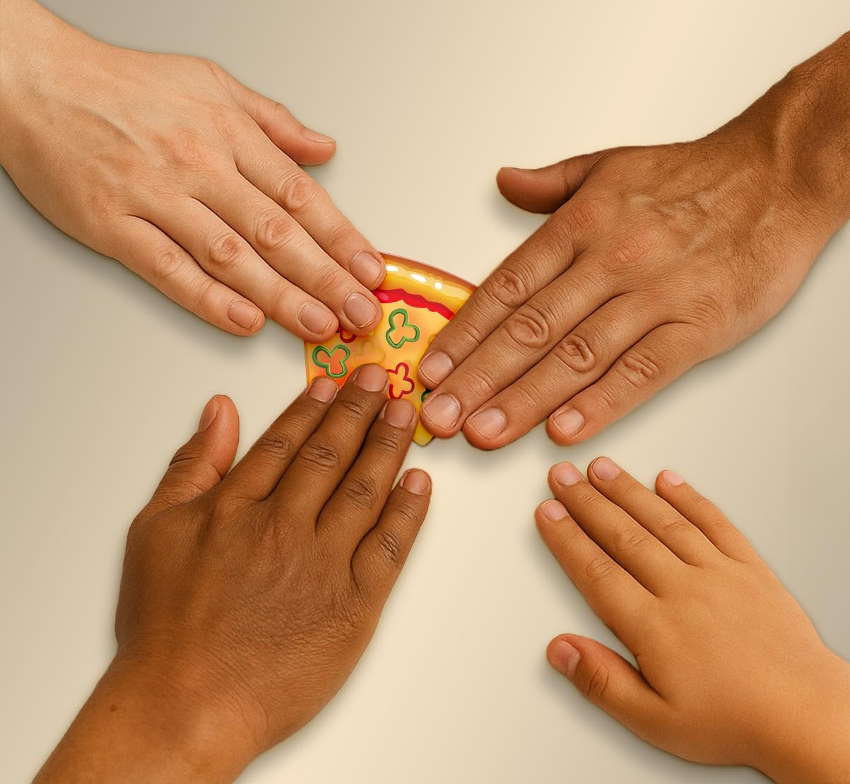 Slice - A Fast-Paced Pizza Card Slapping Game for Family Game Night | Easy to Learn | 15 Minute Rounds | Kids, Teens & Adults 3-8 Players Ages 8+