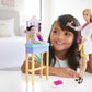 Barbie Careers Playset, Pediatrician Set with Blonde Doctor Doll, Brunette Patient Small Doll, Exam Table & Accessories