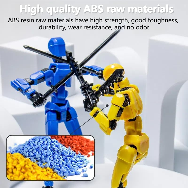 Outeat Assembly Completed Titan 13 Action Figures Set,3D Printed Multi-Jointed Movable Nova 13 Robot T-13 Lucky 13 Collectible Figurines Model