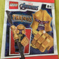 LEGO Superheroes: Thanos Minifigure with Infinity Sword and Blue Cape