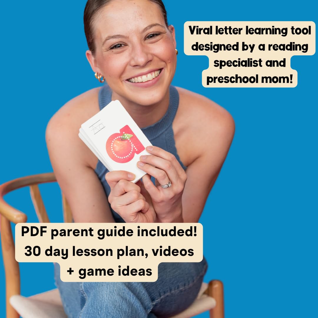 Lit Letters Phonics Flashcards - Preschool ABC Sounds for Early Reading