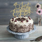 Sodasos Gold Just Engaged Cake Topper for Engagement Party Decorations