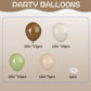 Sage Green and Brown Latex Balloons for Safari Jungle Woodland Theme Birthday Baby Shower Party Decorations