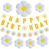 32pcs Daisy Flower Birthday Banner Balloons Decoration,Daisy Party Decorations?Daisys Flower Girls Boys Birthday Party Supplies