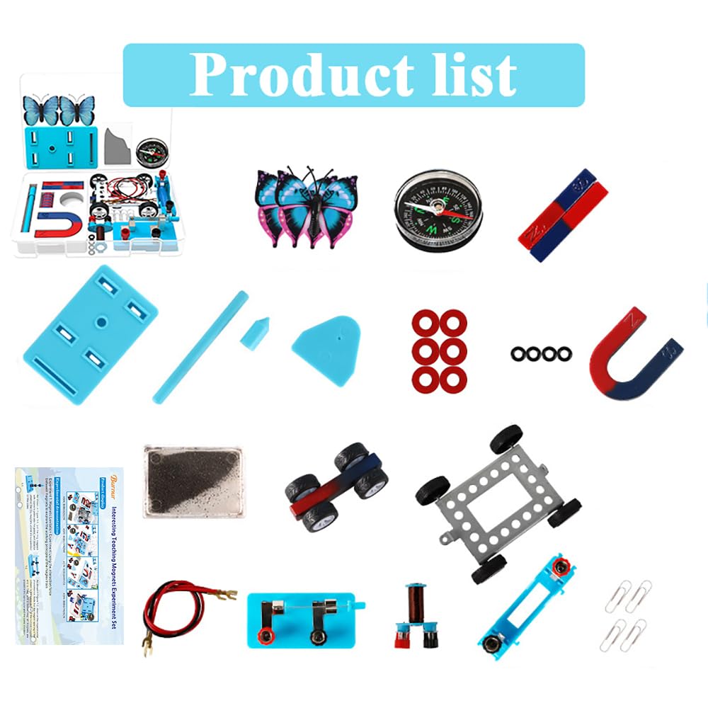 Magnets for Kids Science Kit, STEM Physics Experiment School Lab Tools