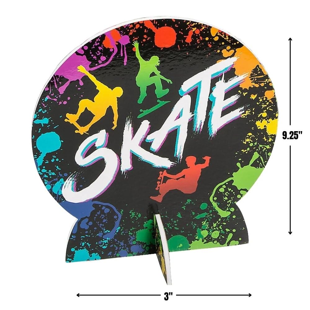 Skateboard Party Centerpieces 3 Pieces