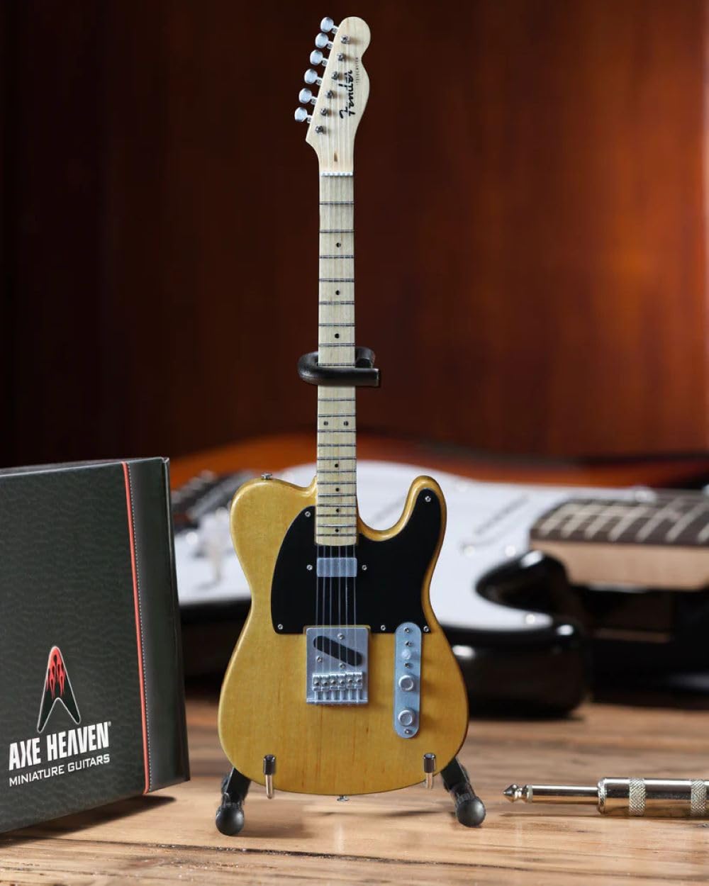 Axe Heaven FT-001 Fender Telecaster Butterscotch Blonde Miniature Guitar