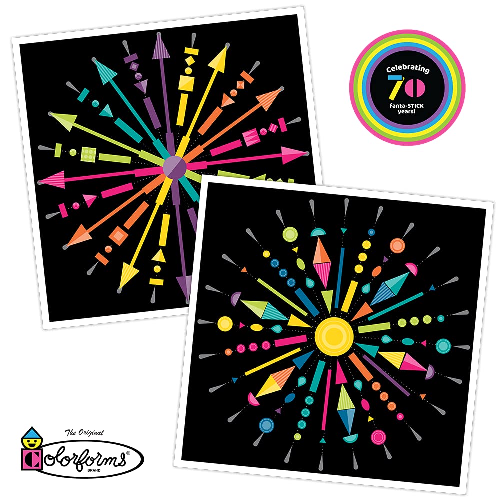 Colorforms Stickers for Kids, 70th Anniversary Box Set - Stickers for Adults, Arts and Crafts, Scrapbook Stickers, Kids Crafts, 500+ Kids Stickers