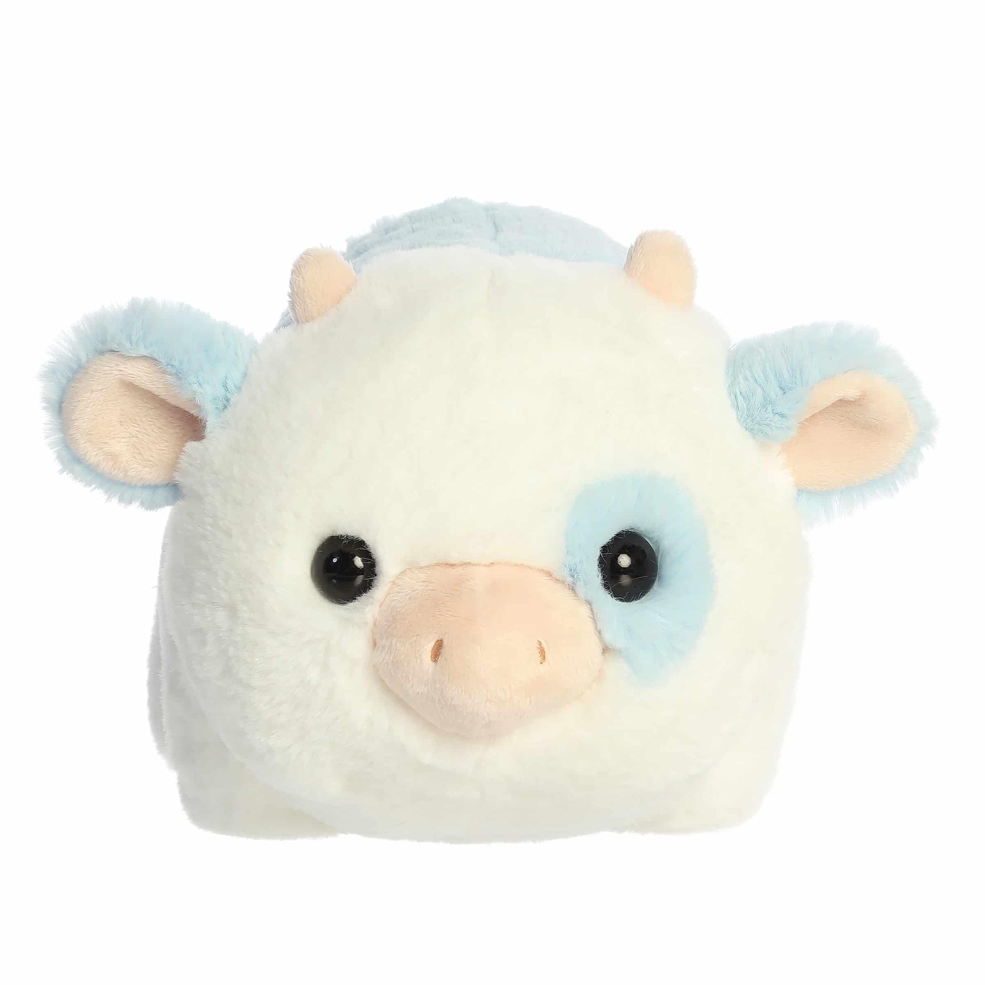 Aurora® Adorable Spudsters™ Bonnie Blueberry Cow™ Stuffed Animal - Round Shape Makes for Comforting Cuddles - Perfect for Kids All Ages and Animal