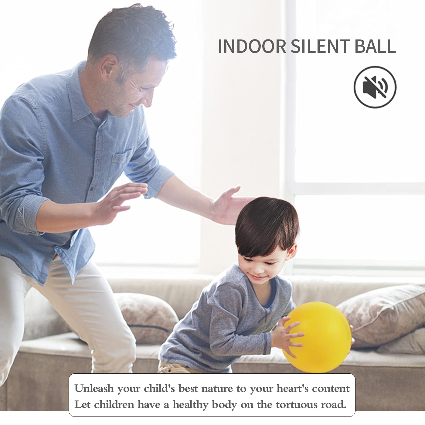 Buhoet 7-Inch Uncoated High Density Foam Ball - for Over 3 Years Old Kids Foam Sports Balls - Soft and Bouncy, Lightweight and Easy to Grasp Foams