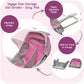 Badger Basket Voyage Twin Carriage Doll Stroller for 18 to 20-Inch Dolls with Rotating Pram Handle and Storage Features - Perfect for Little Mommies