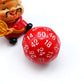 Bescon Fifty-Sided Die, 50 Sided Cube, 50 Sides Dice, 50-Sided D50 30mm Large Gaming Dice - 5 Assorted Opaque Color with Numbers