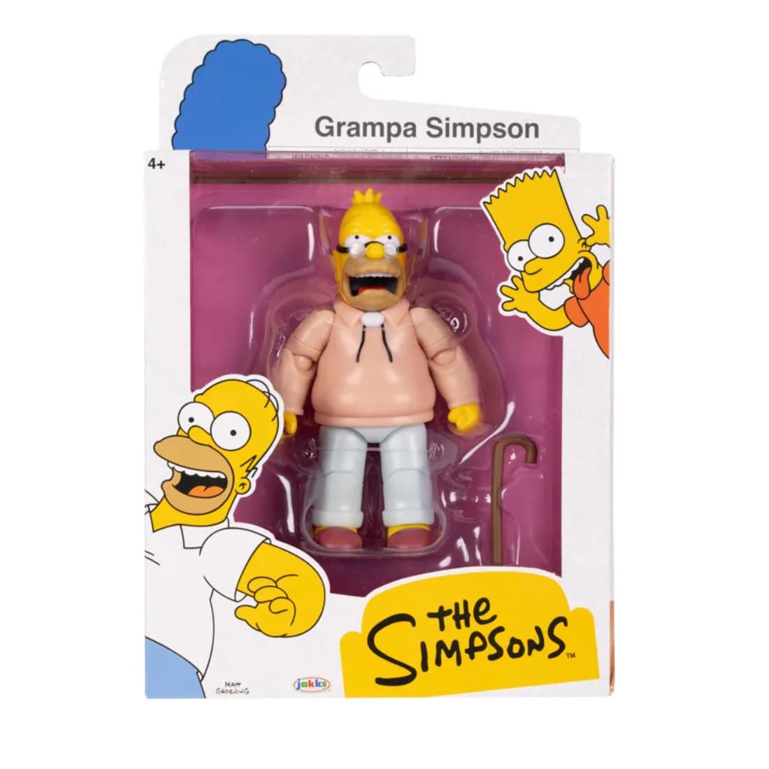 The Simpsons Action Figures 5-Inch Grampa Simpson with Cane