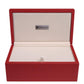 Silverman & Co. Double 9 Large White Domino Set - Red Case