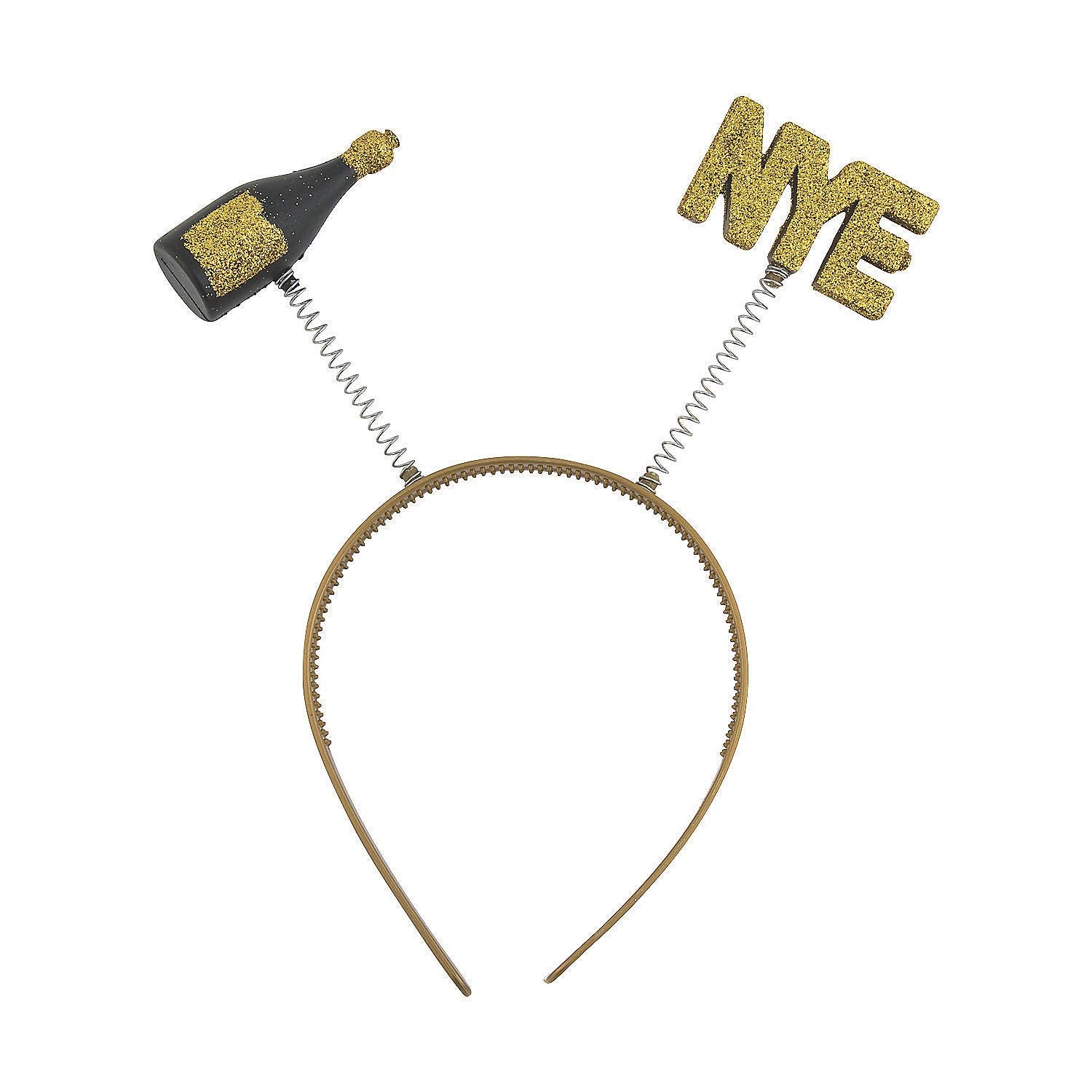 Fun Express - New Years Eve Head Boppers for New Year's - Apparel Accessories - Hats - Head Boppers - New Year's - 12 Pieces